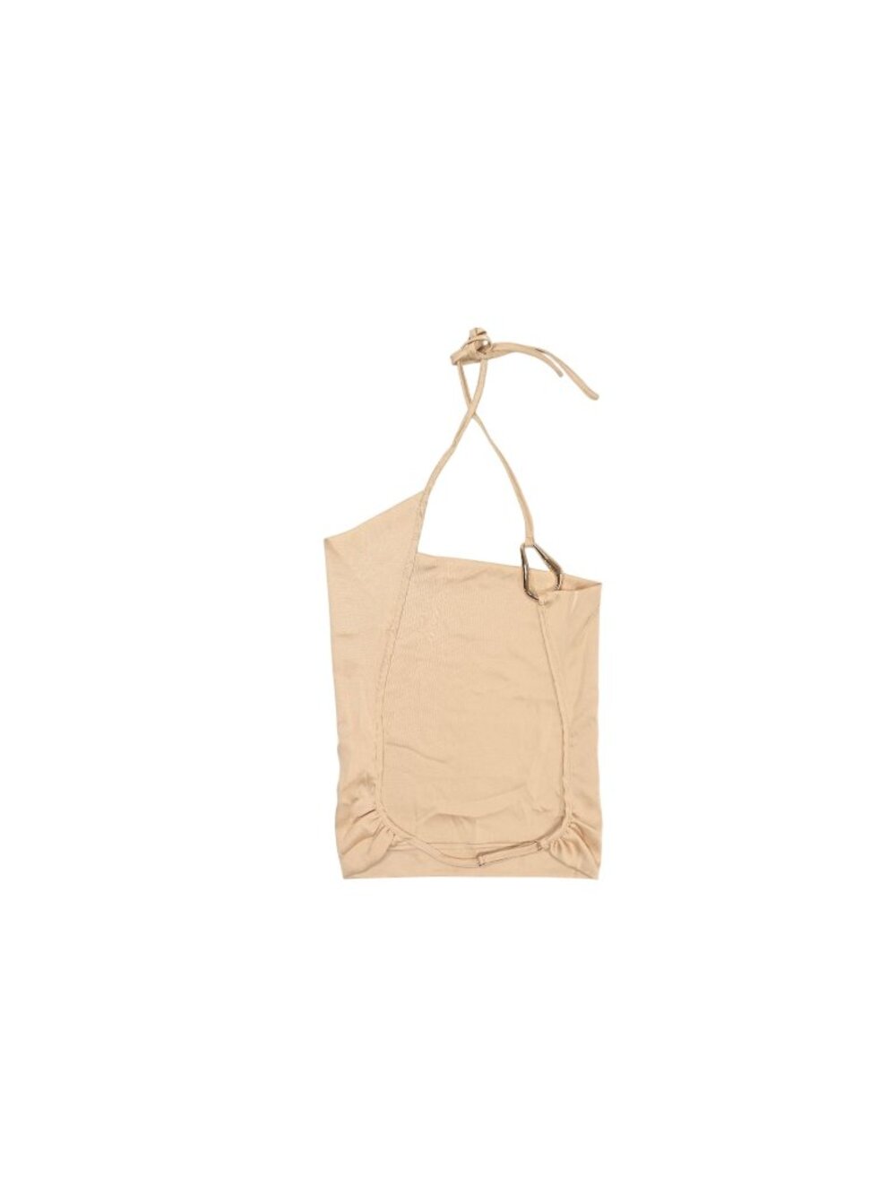 Tiger Mist Cyrene Satin Cowl Top in Gold